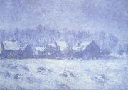 Claude Monet Snow Effect at Giverny Germany oil painting artist